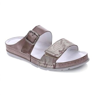 Revere Comfort Shoes Womens Palma Sandals In Taupe
