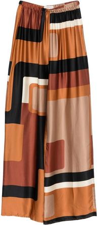 Faithfull The Brand Geometric-print Palazzo Pants