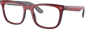 Ray-Ban Rx 7209 Optical Frame - unisex - Brillen - Rood - 55 MM - Nylon - Accessoires