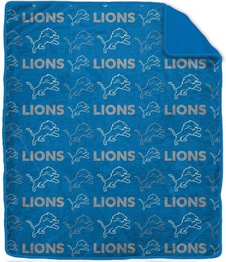 Pegasus Sports Detroit Lions Nfl Team Logo Ultra Plush Blanket