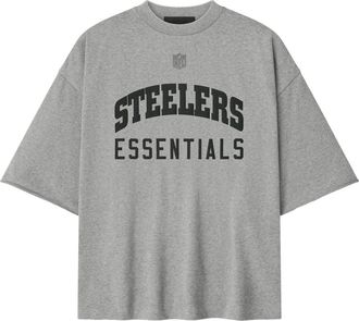 Fear of God x NFL FW25 Steelers 90s 3/4 Sleeve Football T-Shirt Concrete Heather 125NF252112F