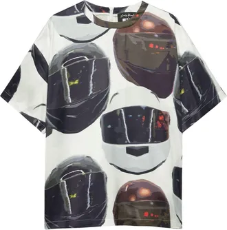 Msgm graphic-print T-shirt - men - Fabric - S - White