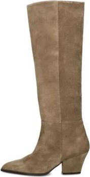 Toral Shoes Elegante Dakota Hoge Laarzen - Dames - Cowboylaarzen - Bruin - 42 EU - Wol - Schoenen