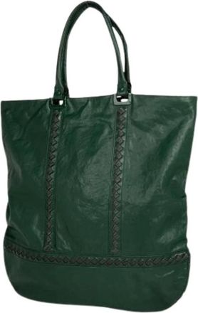 Bottega Veneta Pre-owned Tote Bags, female, Green, Size: ONE SIZE Pre-owned Tote bag