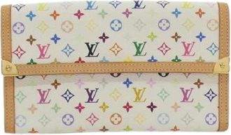 Louis Vuitton Pre-owned Wallets, female, White, Size: ONE SIZE Pre-owned Canvas wallets
