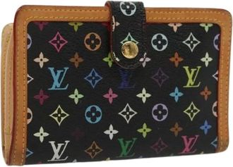 Louis Vuitton Pre-owned Wallets, female, Black, Size: ONE SIZE Pre-owned Canvas Wallet