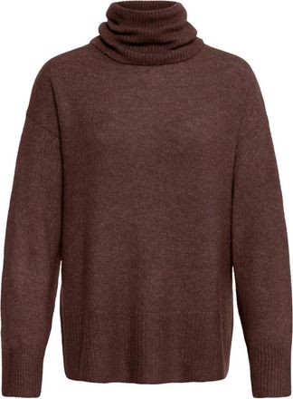 Ichi Maglione Dolcevita - - Knitwear - Donna - Marrone - 2XL
