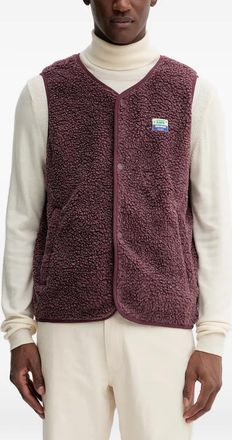 American Vintage Gilet Hoktown con bottoni - Rosso