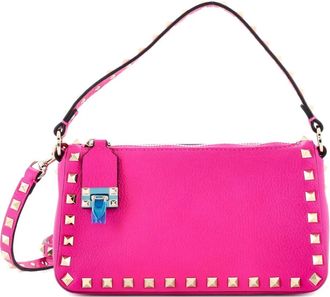 Valentino Garavani Borsa a tracolla Rockstud - Rosa