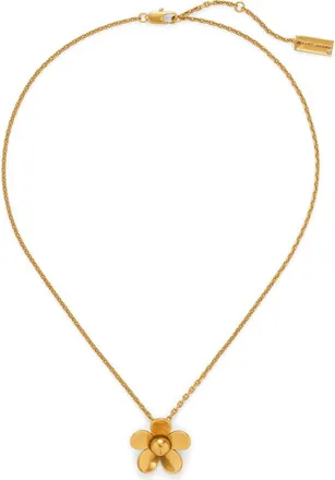 Marc Jacobs Mini Daisy Pendant Necklace in Antique Gold at Nordstrom
