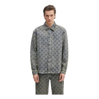 Daily Paper Clothing Overhemden, Heren, Blauw, L, Denim, Denim Shirts