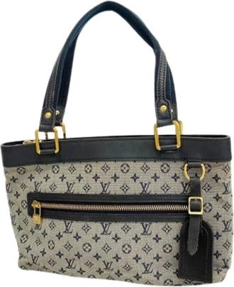 Louis Vuitton Pre-owned Handbags, female, Blue, Size: ONE SIZE Pre-owned Vintage Canvas Handbag