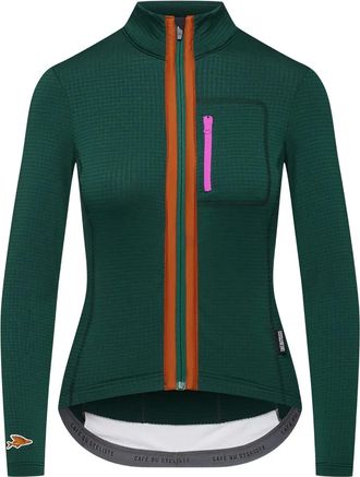 Cafe du Cycliste Lorenne zip-front jacket - Green
