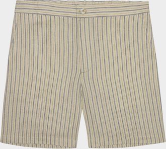 Rails Men & apos;s Wilson Striped Linen-Cotton Shorts