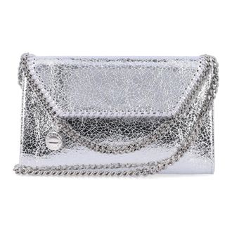 Stella McCartney Stella McCartney, Clutches, female, Gray, Size: ONE SIZE Falabella Wallet on Chain