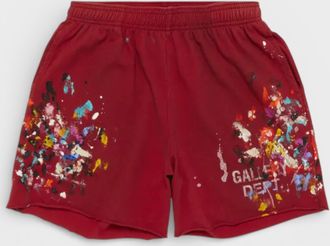 Gallery Dept. Mens. Insomnia Shorts, Red Cotton - Size X-Small