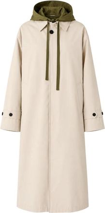 Meimeij Taffeta Trenchcoat - Dames - Trenchcoats - Beige - XS - Polyester - Jassen