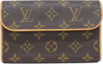 Louis Vuitton Marron Coated Canvas Fanny Pack Pochette (Pre-Owned)