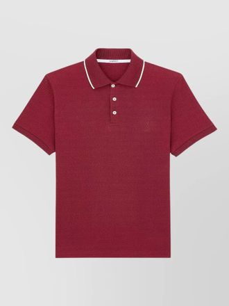 Saint Laurent cotton short-sleeve polo shirt