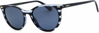 Polaroid Polarized Blue Cat Eye Ladies Sunglasses PLD 4107/S 0JBW/C3 52