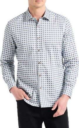 Robert Graham Ostin Long Sleeve Button-Up Shirt in Tan at Nordstrom Rack, Size Xx-Large