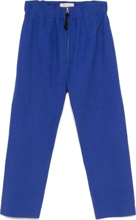 Marni Pantaloni in misto lino e cotone 2021 - Blu
