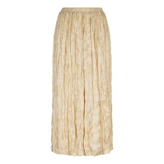 Esqualo Womens Svea Plisse Changeant Skirt In Champagne