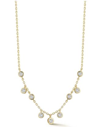 Glaze Jewelry 14K Over Silver Cz Necklace