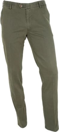 Meyer Broek - Heren - Slim Fit Broeken - Groen - 3XL - Katoen - Broeken