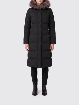 Moorer Piumino lungo in nylon trapuntato impermeabile con cappuccio in shearling