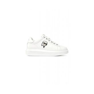 Karl Lagerfeld Schoenen, Dames, Wit, 38 EU, Leer, Kapri leren sneakers