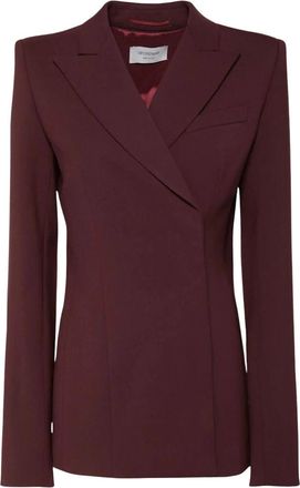 Sportmax Tailored Jacket - Dames - Blazers - Bruin - 2XS - Wol - Jassen