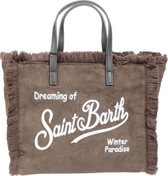 MC2 Saint Barth Borsa Colette in velluto a coste - - Bags - Donna - Marrone - ONE SIZE