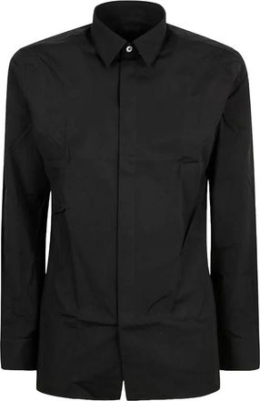 Givenchy Overhemden, Heren, Zwart, L, Katoen, Geborduurd Contemporary Shirt met Lange Mouwen