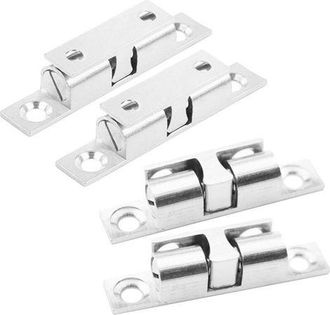 OEM Cierres Para Puertas, Rodillo De Bola De Metal, Pestillo De Acero Inoxidable Para Puertas De Armarios, Color Plata