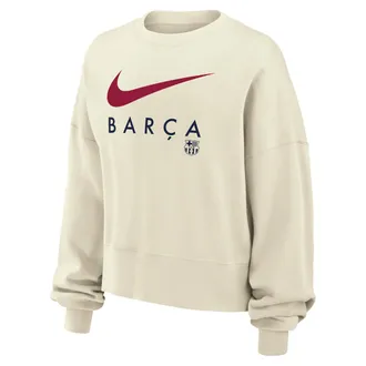 Nike Barcelona Phoenix Fleece Nike Womens NWSL Crew-Neck Sweatshirt in Brown | W33302P111FCBC-SAL