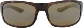 Maui Jim 67mm Wrap Polarized Sunglasses in Tortoise Tortoise Bronze at Nordstrom Rack