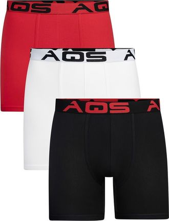 AQS Classic Fit Boxer Briefs - Pack of 3 in Red/black/white at Nordstrom Rack, Size X-Large