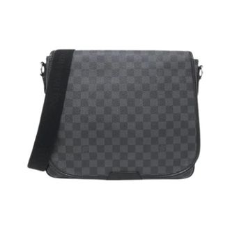 Louis Vuitton Pre-owned Cross Body Bags, male, Black, Size: ONE SIZE Pre-owned Damier Graphite Daniel MM Shoulder Bag