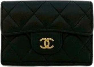 Chanel Pre-owned Wallets, female, Black, Size: ONE SIZE Pre-owned Vintage Wallet
