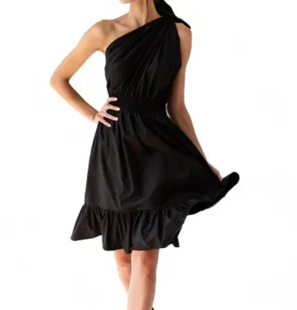 Monica Nera Demi Short Dress In Black