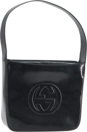 Gucci Pre-owned Shoulder Bags, female, Black, Size: ONE SIZE Pre-owned Coated Canvas Shoulder Bag