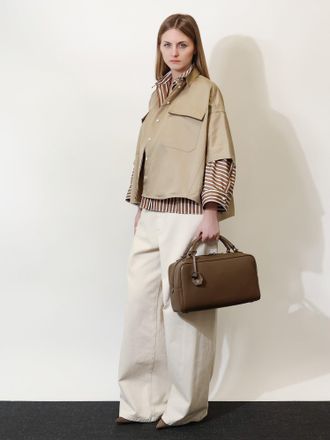 Brunello Cucinelli Womens Linen And Cotton Blend Shirt Beige