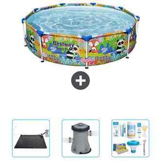 Bestway Piscina Bestway Steel Pro Redonda - Animales - 274x66 Cm - 6-piezas S22739