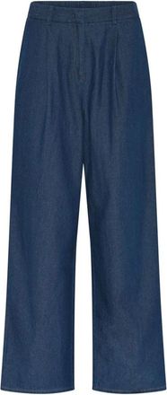 Julie Fagerholt - Heartmade Broeken - Dames - Wijde Broeken - Blauw - S - Broeken