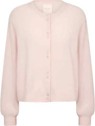 Part Two Mauve Chalk Dream Cardigan - Dames - Vesten - Roze - M - Wol - Truien & Vesten