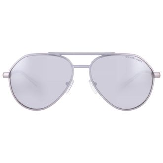 Michael Kors Brentwood Silver Mirror Pilot Mens Sunglasses MK1168 19036G 58