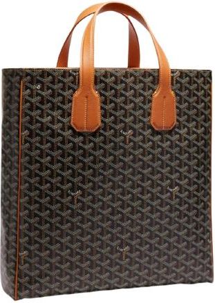 Goyard Black & Tan Voltaire Tote Bag Size L