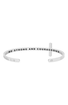 Mantra The Cross Bracelet in Joshua 1:19 - Silver at Nordstrom