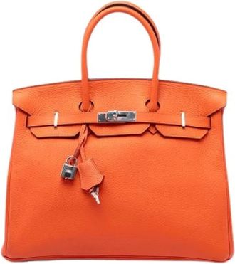 Herm&egrave;s Pre-owned Birkin 35 - - Pre-owned - Donna - Arancione - ONE SIZE